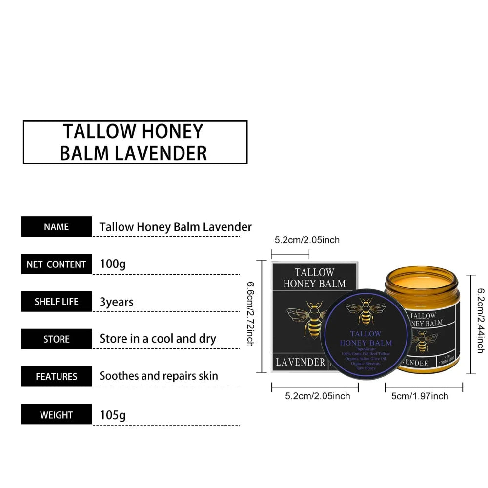 Whipped Tallow Honey Moisturizing Balm