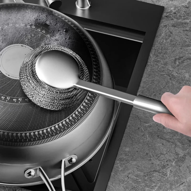 Long Handle Stainless Steel Pot Brush