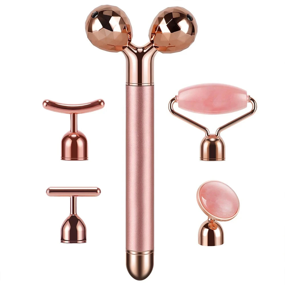 24K Gold Rose Quartz Beauty Wand
