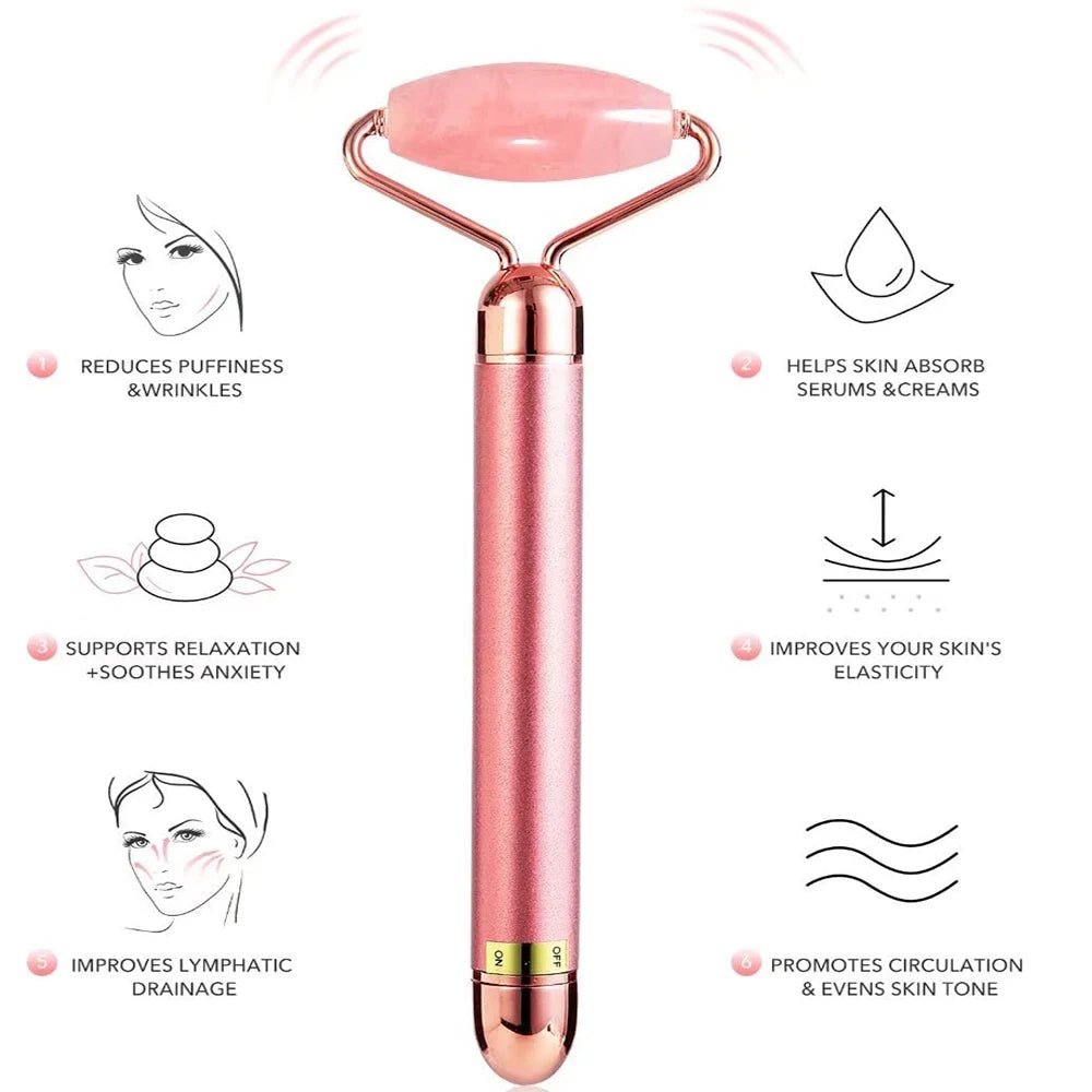 24K Gold Rose Quartz Beauty Wand