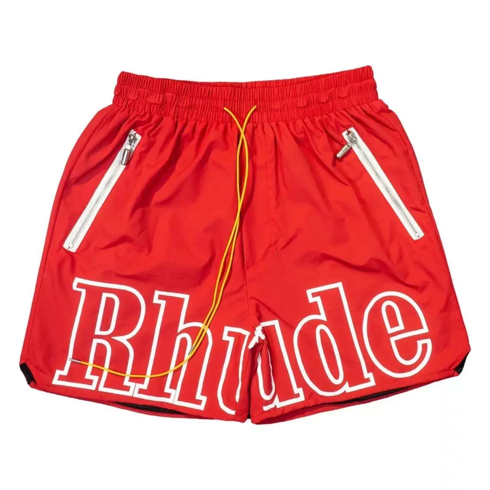 Rhude Letter Printed Casual Shorts