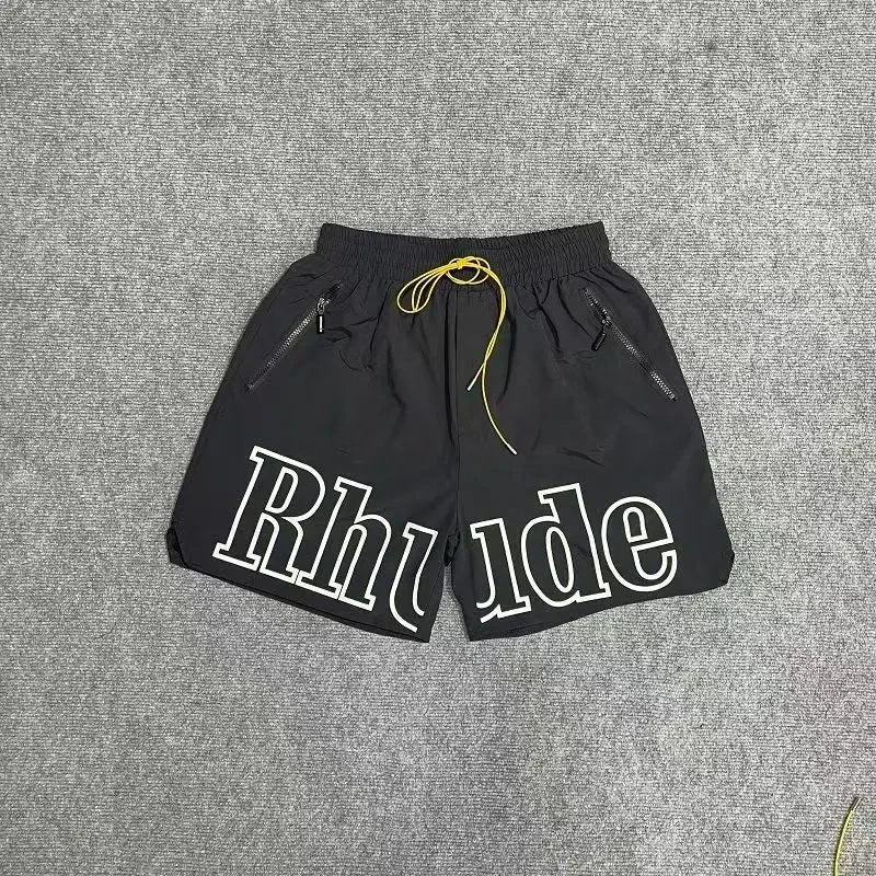 Rhude Letter Printed Casual Shorts